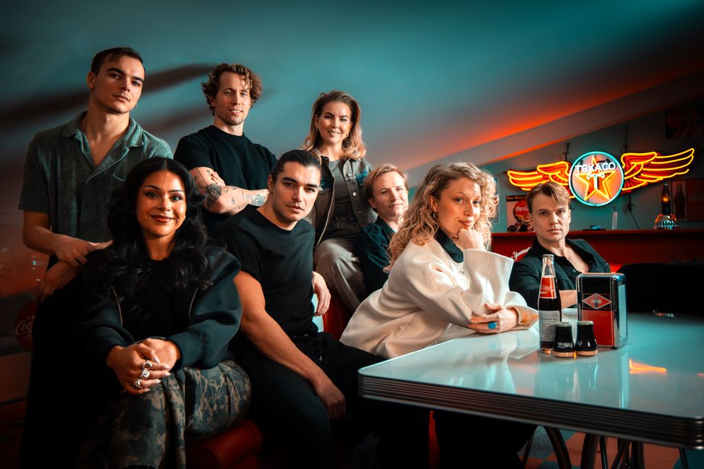 Ensamblen till f�rest�llningen Grease p� Rondo