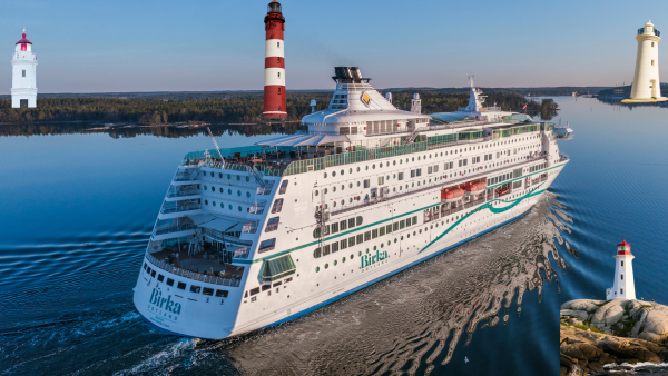 Birka �r omringad av fyrar